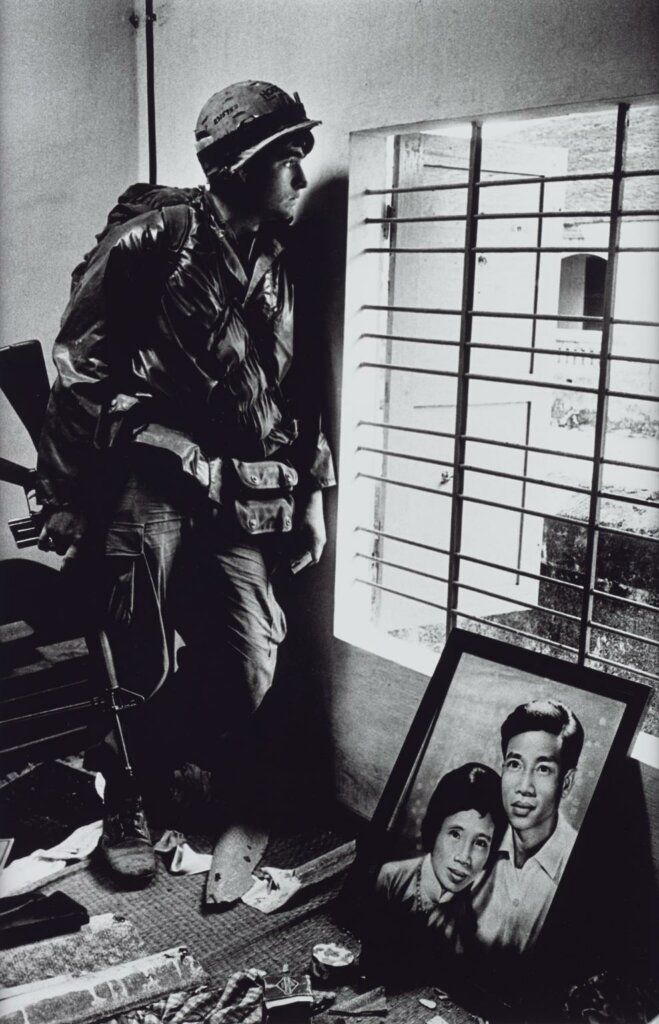 The Battle for the City of Hue, South Vietnam, US Marine Inside Civilian House 1968