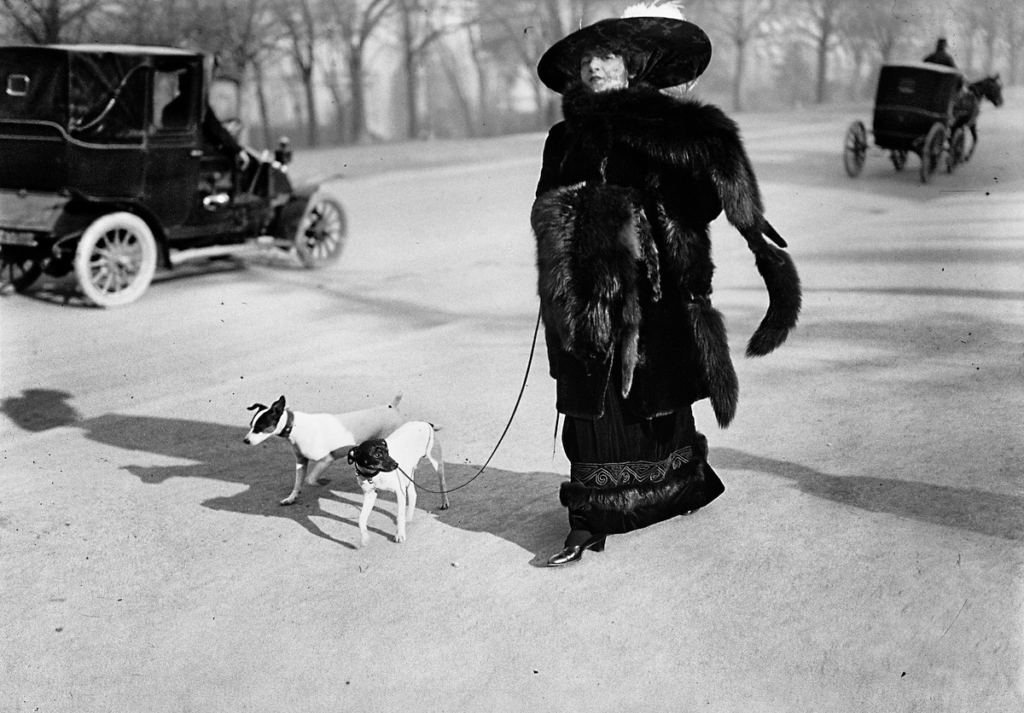 Anna la Pradvina, aussi appelée “La femme aux renards”, Avenue du Bois Paris, 1911 © Ministère de la Culture (France), MAP-AAJHL