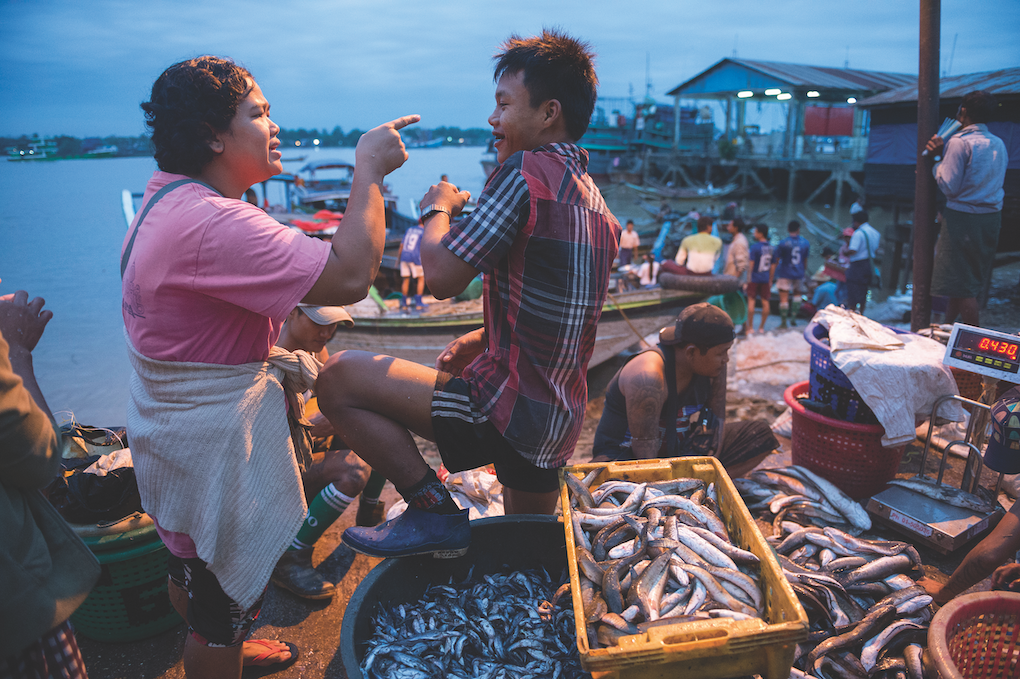 Mercato del pesce di Yangon