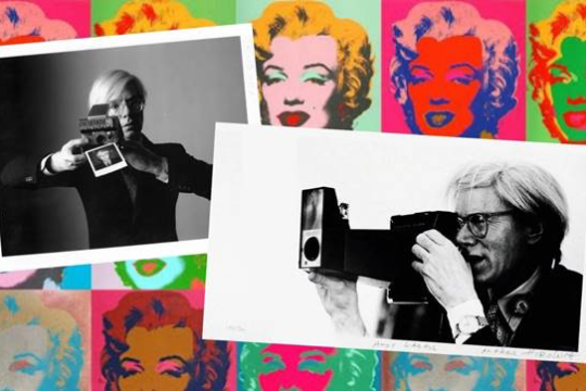 Andy Warhol e Polaroid - mostra Torino locandina