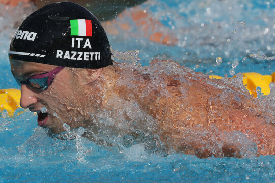Razzetti, Europei di nuoto, Roma 2022, foto di Massimo Lovati