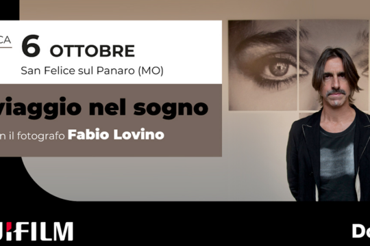 Locandina talk con Fabio Lovino, Fujifilm Events